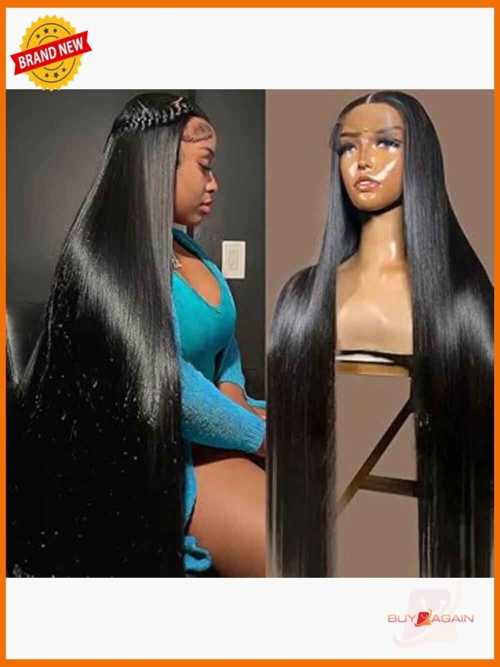 30 Inch 13x6 Lace Front Wig Human Hair 200 Density Straight Glueless HD